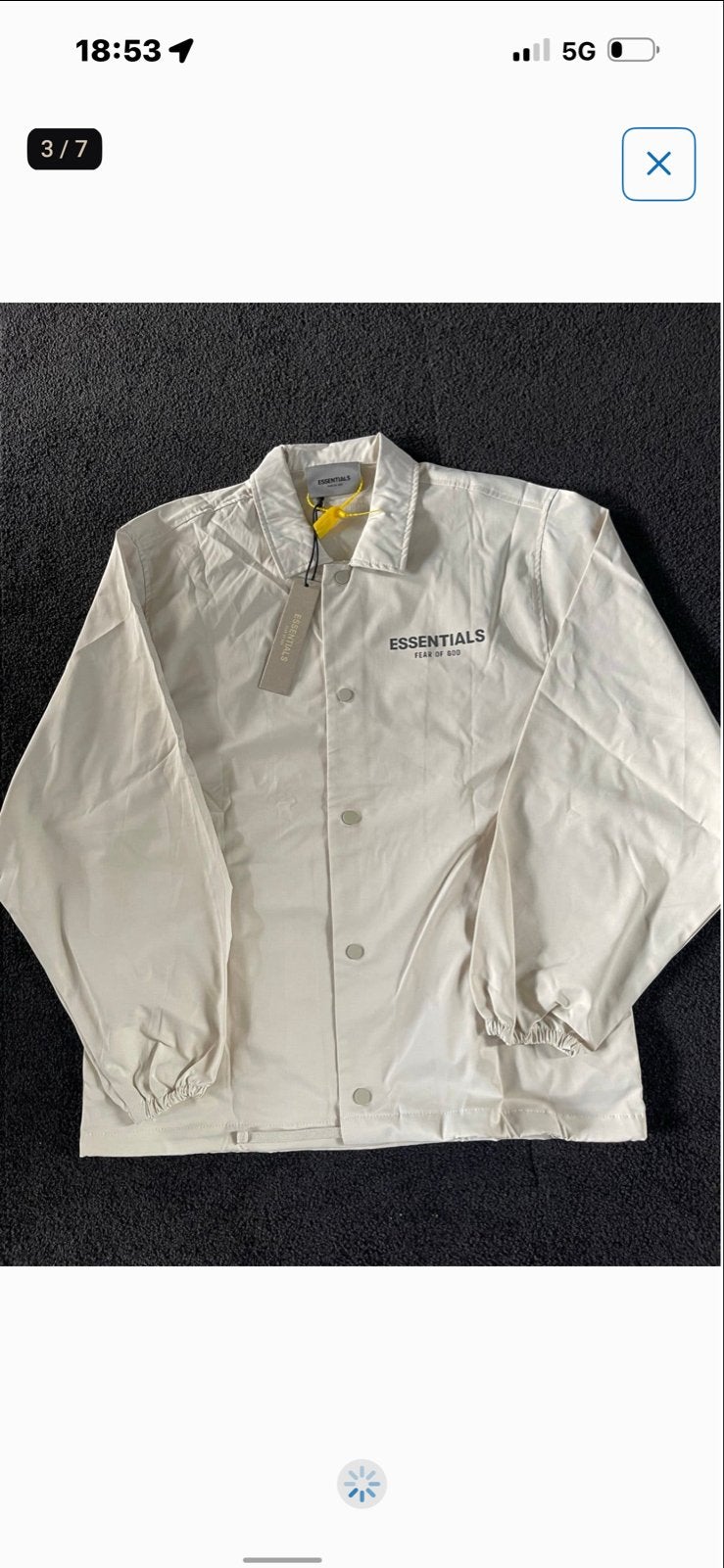 Essentials Fear of God Coach Jacket - Nieuw met labels, Ophalen of Verzenden, Nieuw, Maat 48/50 (M), Beige