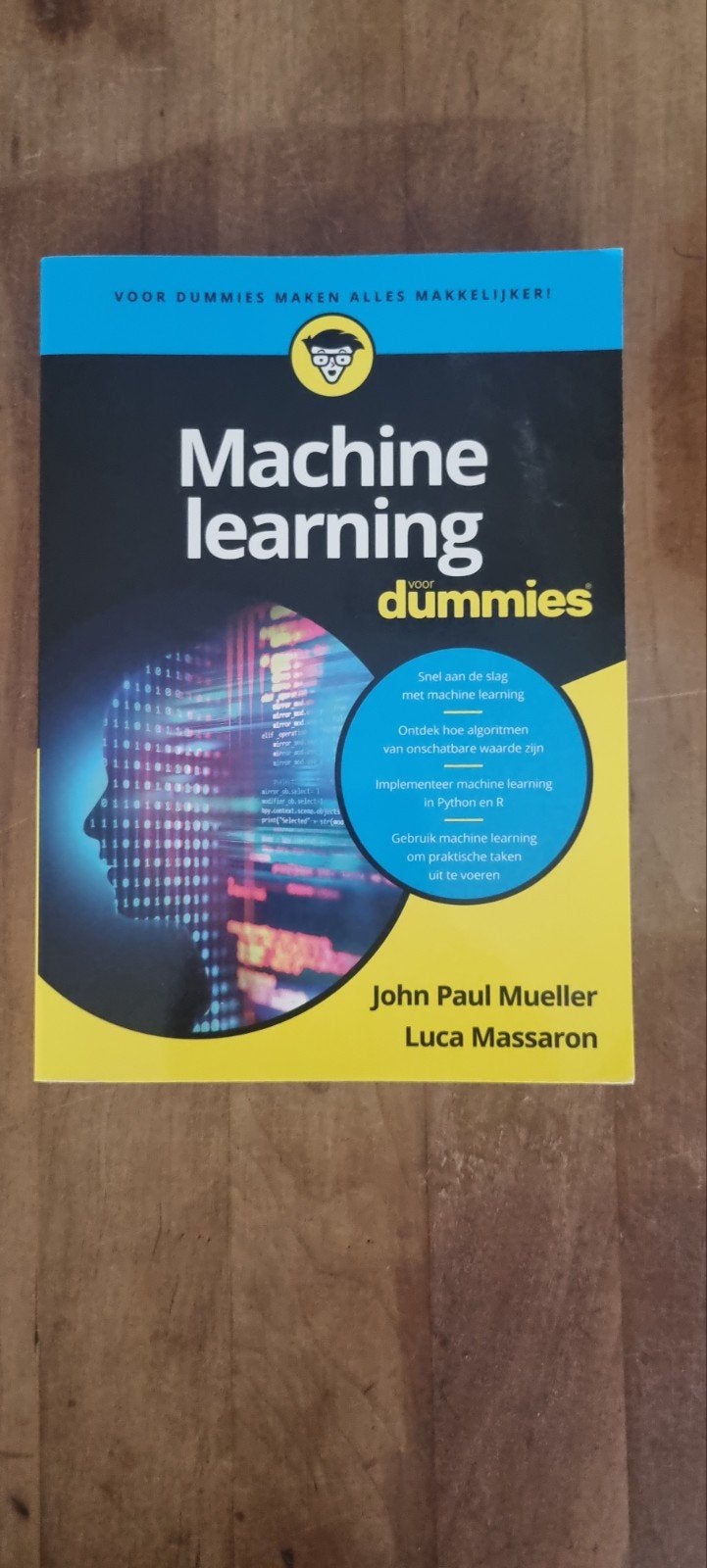 John Paul Mueller - Machine Learning voor Dummies, Boeken, Informatica en Computer, Zo goed als nieuw, Ophalen of Verzenden