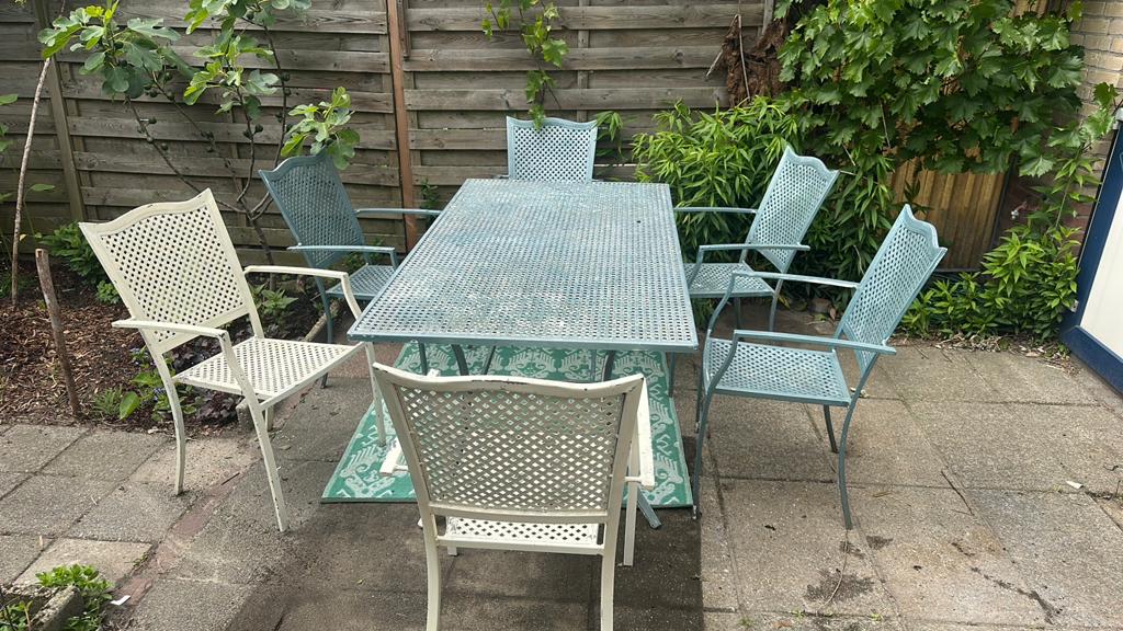 Tuinset 6 personen, Tuin en Terras, Ophalen, Gebruikt