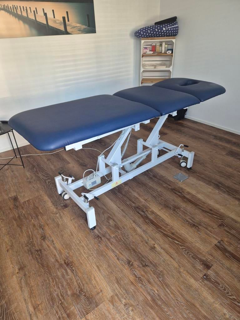Elektrische 3-delige massagetafel - Stoelstand & Mobiel, Ophalen, Gebruikt, Massagetafel