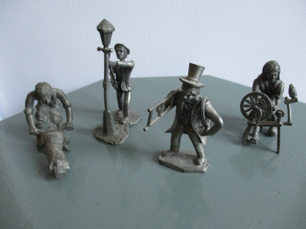 4x Daalderop tinnen ambachten, Ophalen of Verzenden