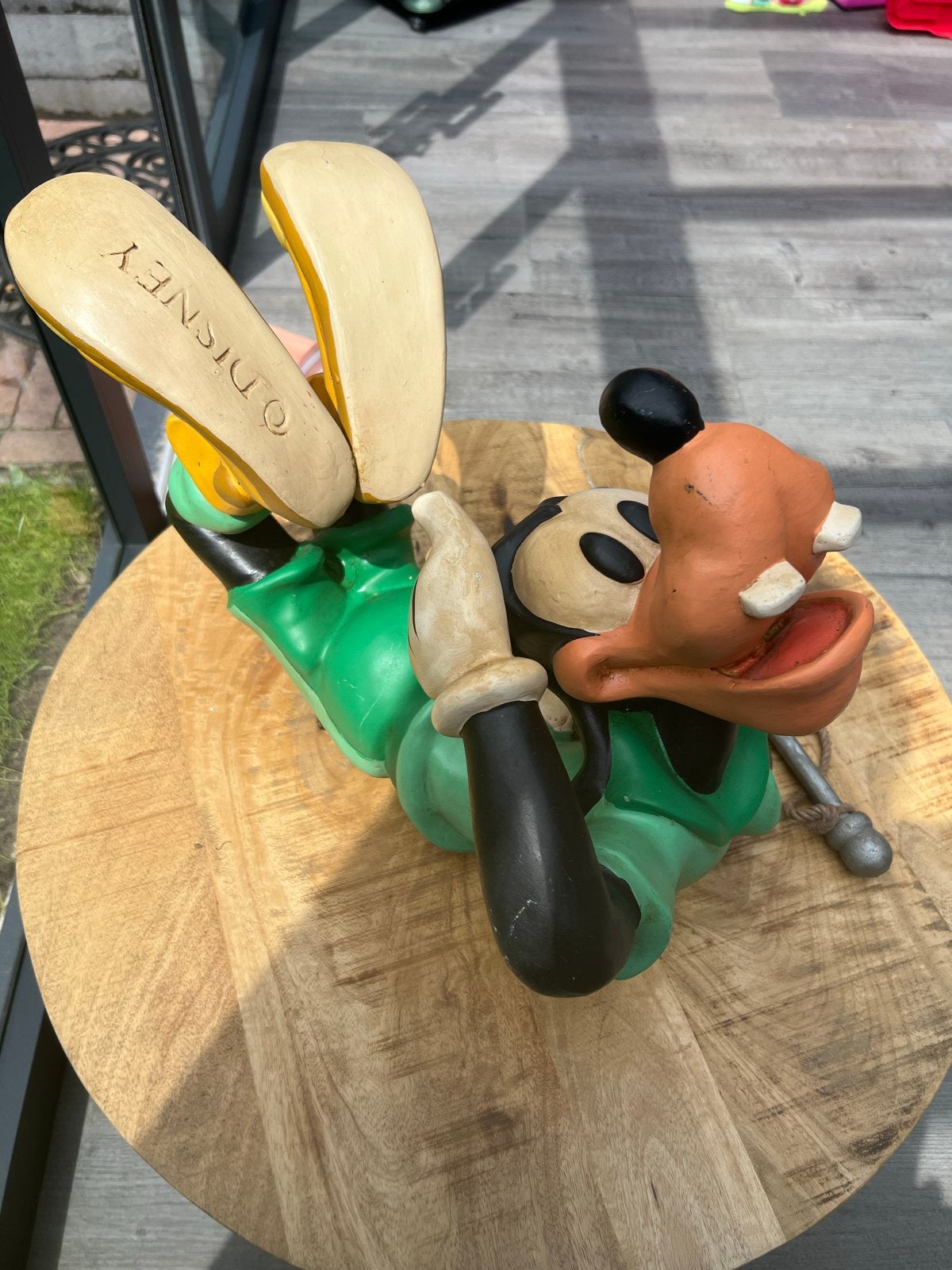 Vintage Disney Goofy Beeldje - Decoratie, Ophalen of Verzenden, Goofy of Pluto, Gebruikt, Beeldje of Figuurtje