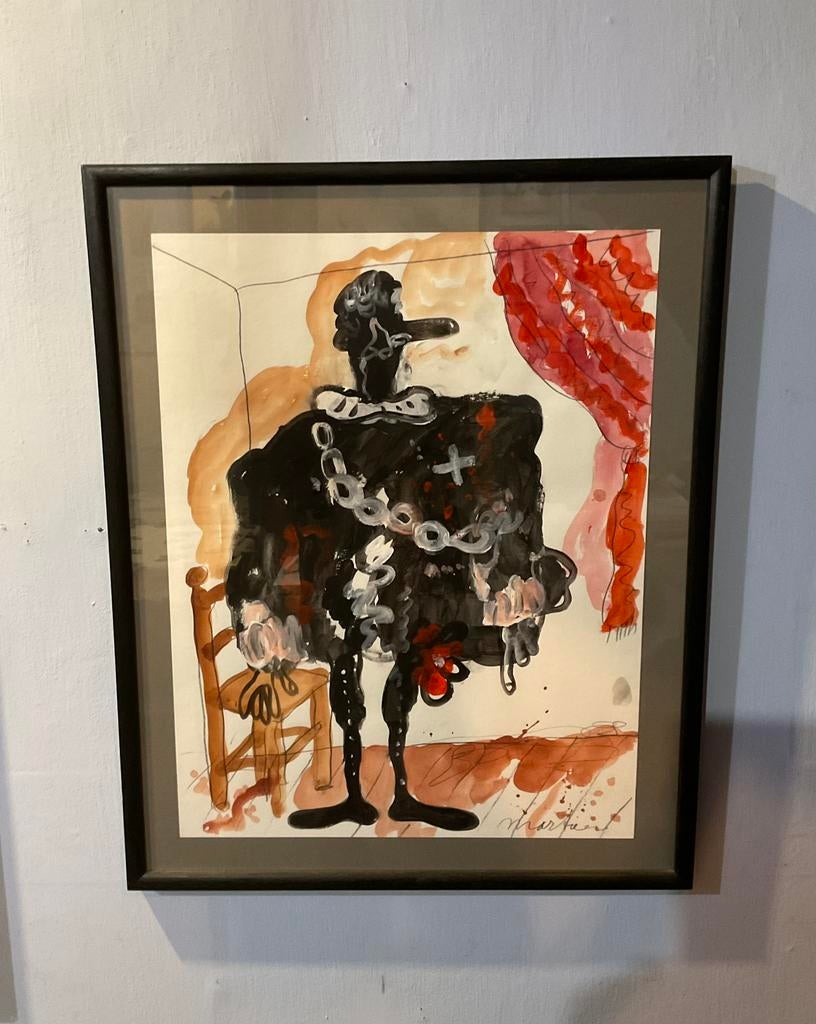 Martineau , Anton, origineel werk, Antiek en Kunst, Kunst | Schilderijen | Abstract, Ophalen of Verzenden