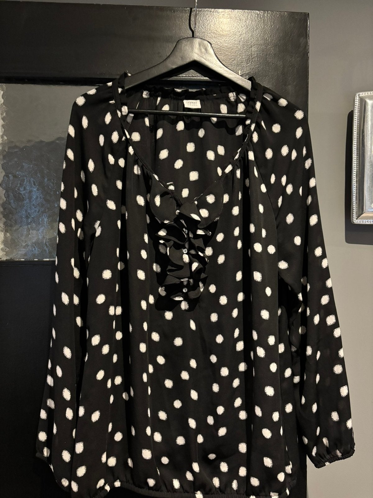 Esprit blouse maat 42, Kleding | Dames, Blouses en Tunieken, Ophalen of Verzenden, Zo goed als nieuw, Maat 42/44 (L), Zwart