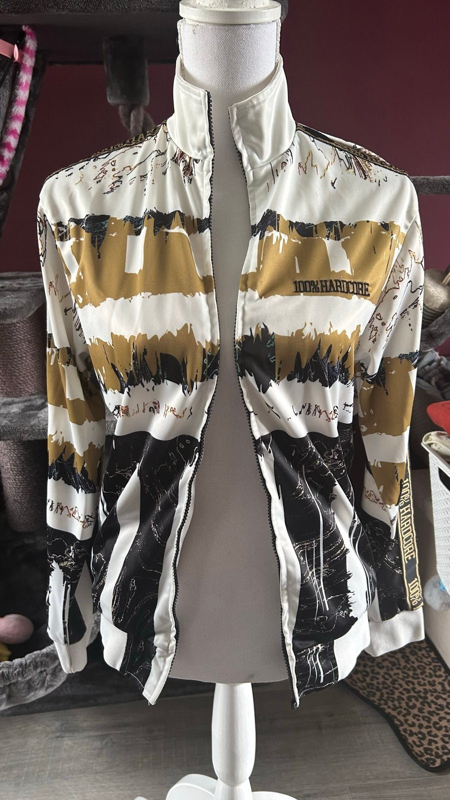 100% Hardcore trainingsjack maat XS - rits defect, Kleding | Dames, Jassen | Zomer, Ophalen of Verzenden, Gedragen, Maat 34 (XS) of kleiner