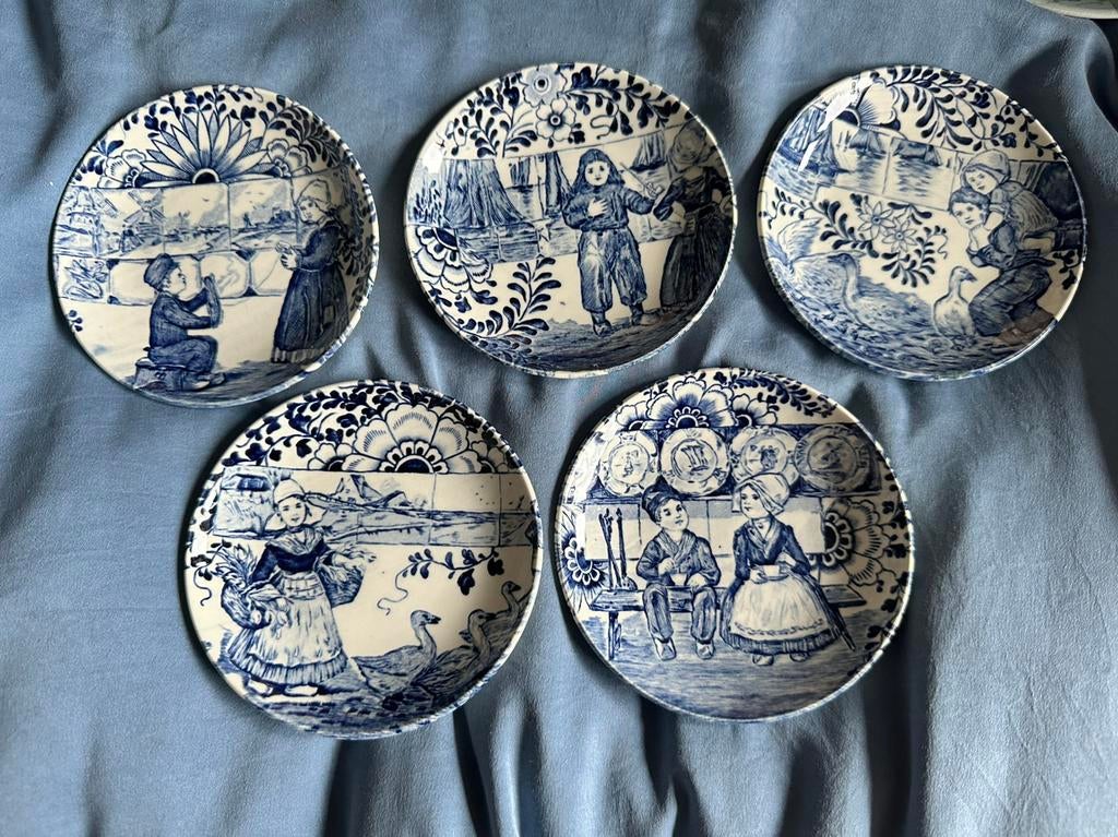 Kleine delfts blauwe petit four schaaltjes, Ophalen of Verzenden, 2 euro