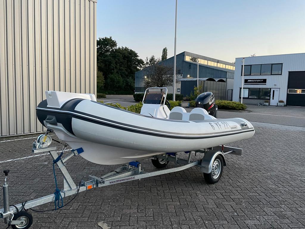 Nimarine 410cm RIB | Suzuki 60pk | incl trailer, Watersport en Boten, Motorboten en Motorjachten, Ophalen, Buitenboordmotor, Rib