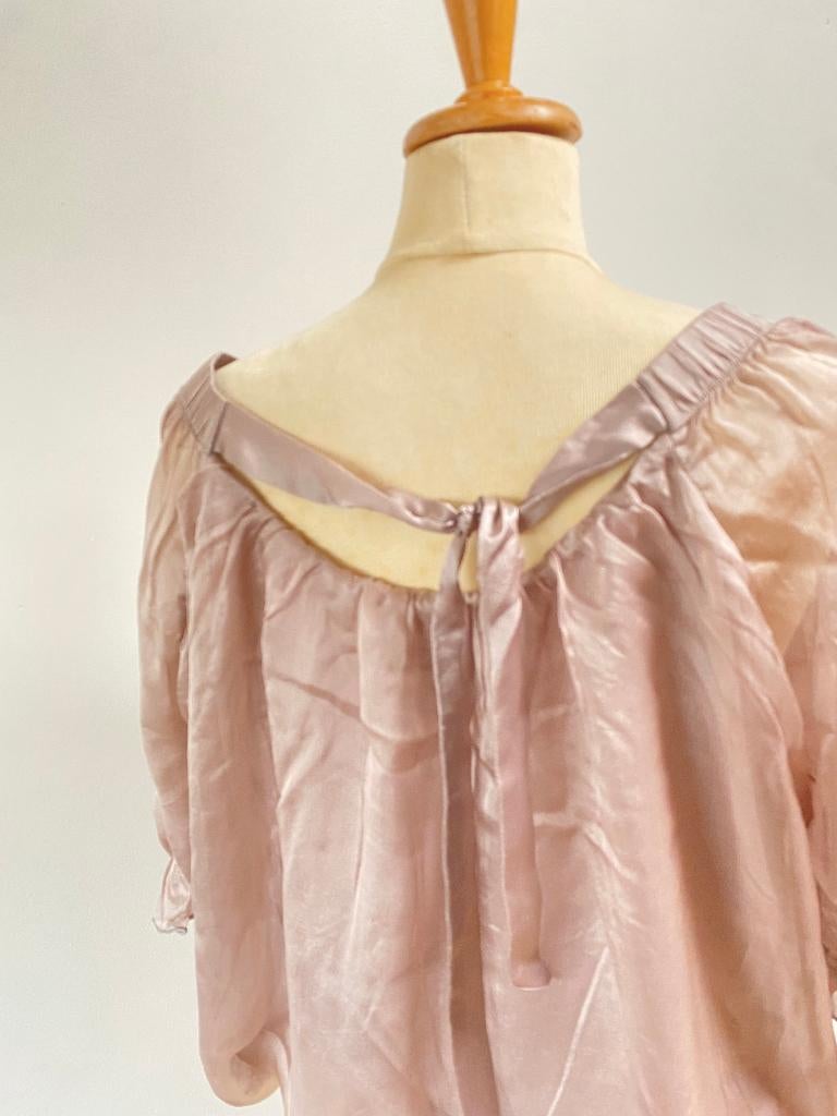 Saint Tropez blouse maat L Zijde, Verzenden, Beige, St. Tropez, Maat 42/44 (L)