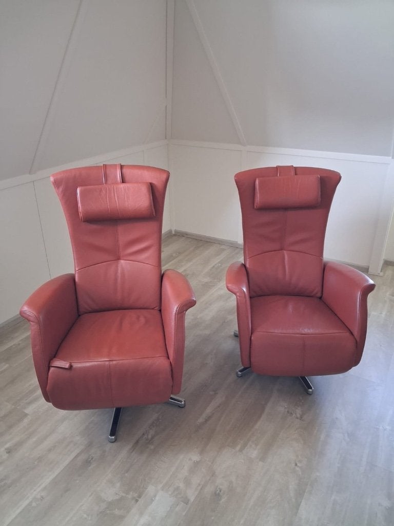 Relax fauteuils, Ophalen, Gebruikt, Minder dan 75 cm, Leer