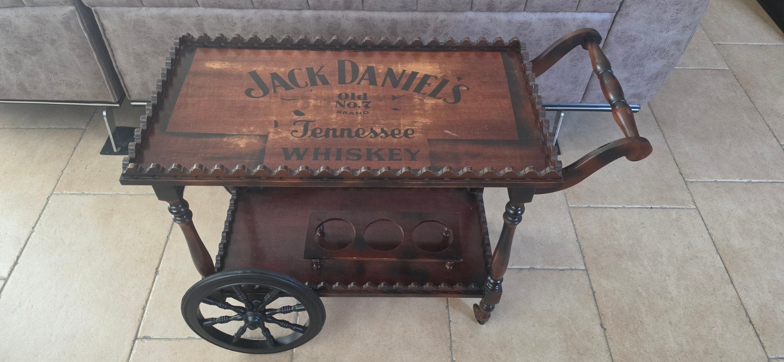 Jack Daniel's serveertray, Verzamelen, Merken en Reclamevoorwerpen, Zo goed als nieuw, Gebruiksvoorwerp, Ophalen