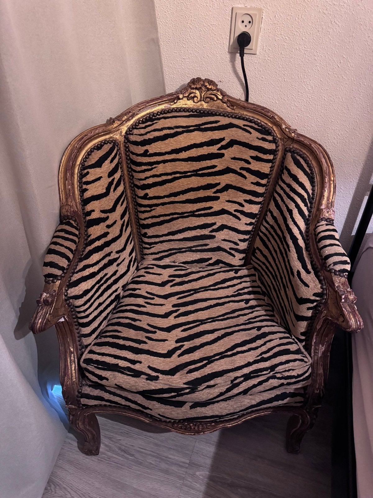 Barok Fauteuil Stoel Tijgerprint Panterprint, Ophalen