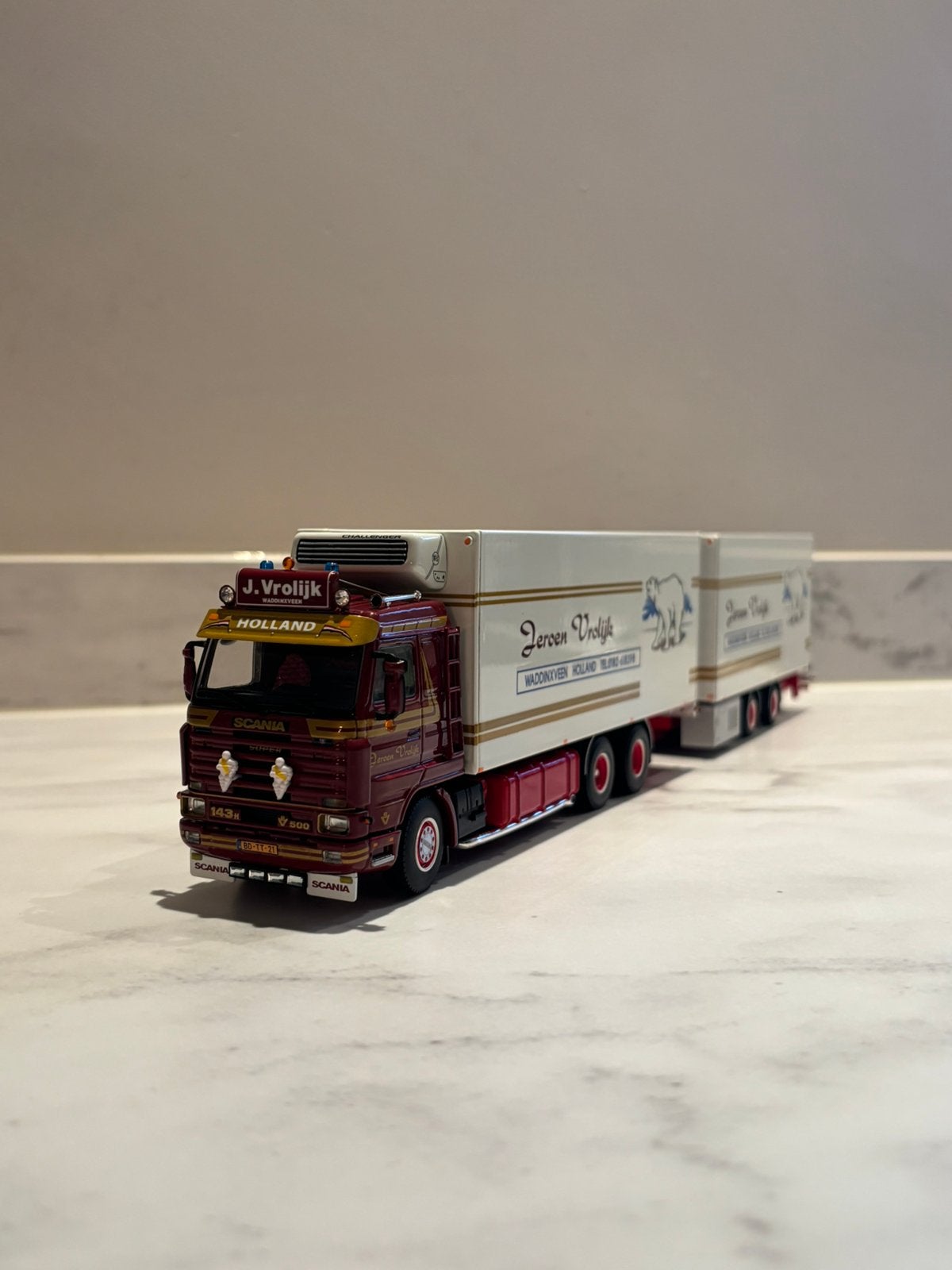 WSI Scania Jeroen Vrolijk, Ophalen of Verzenden, Zo goed als nieuw, Bus of Vrachtwagen, Wsi
