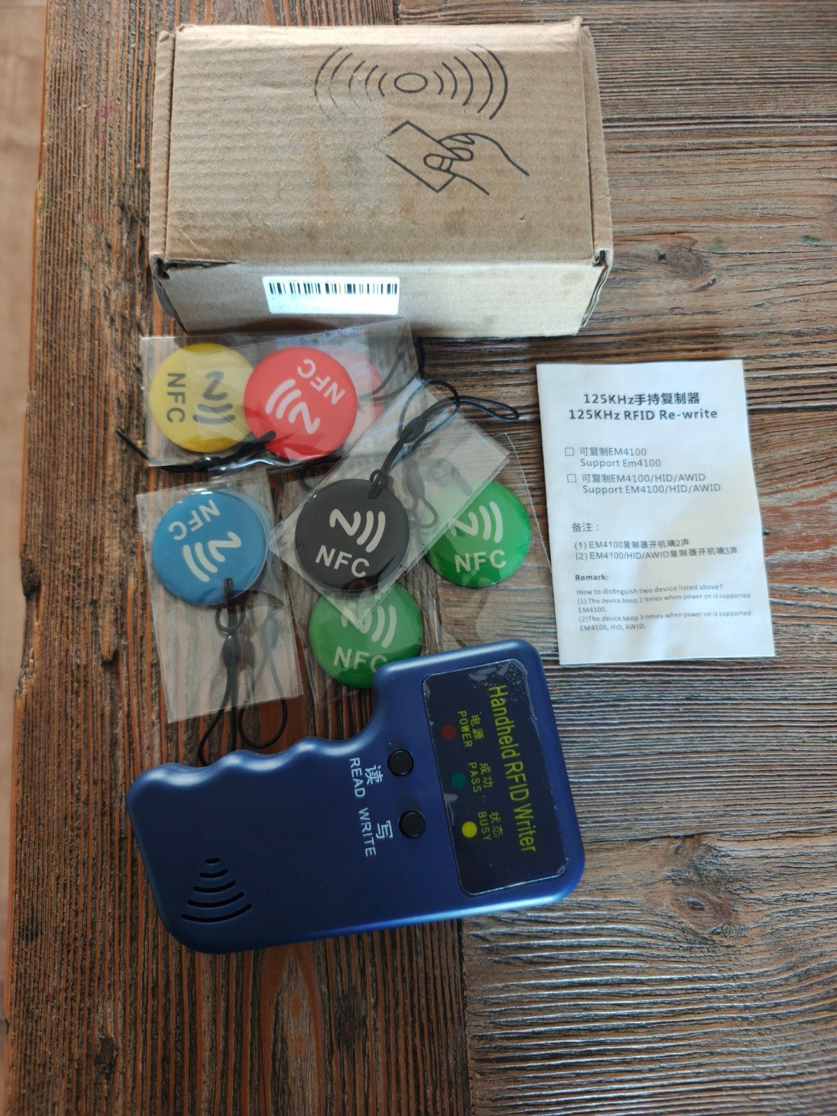 Handheld RFID Writer met NFC Tags - Nieuw, Computers en Software, Ophalen of Verzenden, Zo goed als nieuw