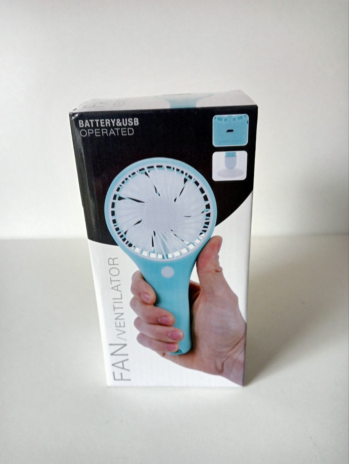 Draagbare USB Ventilator - Batterij & USB gevoed, Ophalen of Verzenden, Nieuw, Tafelventilator