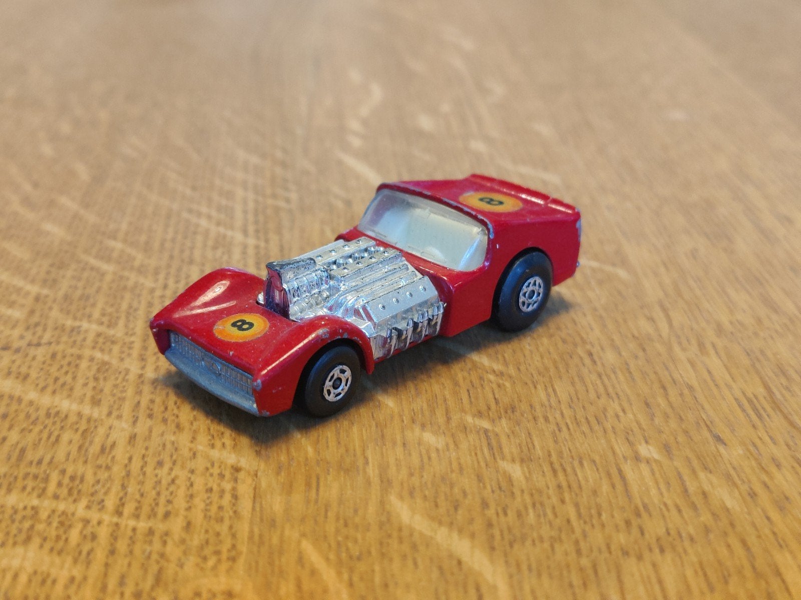 Matchbox Road Dragster ROOD, Ophalen of Verzenden, Zo goed als nieuw, Auto