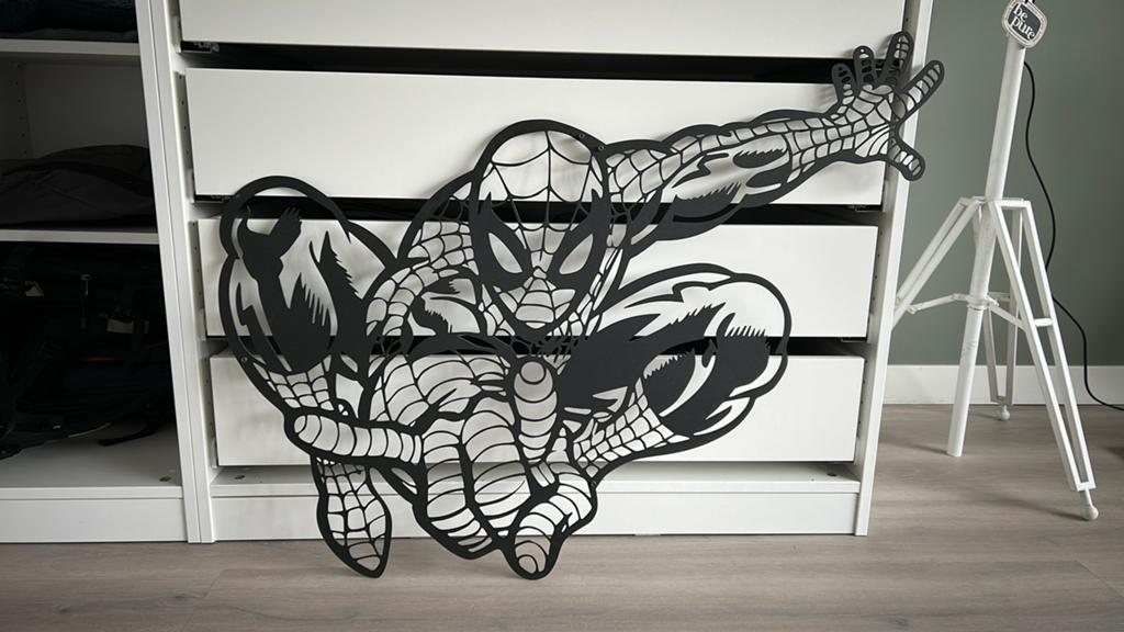 Spiderman metaal / muur / schilderij / decoratie, Kinderen en Baby's, Kinderkamer | Inrichting en Decoratie, Ophalen, Zo goed als nieuw