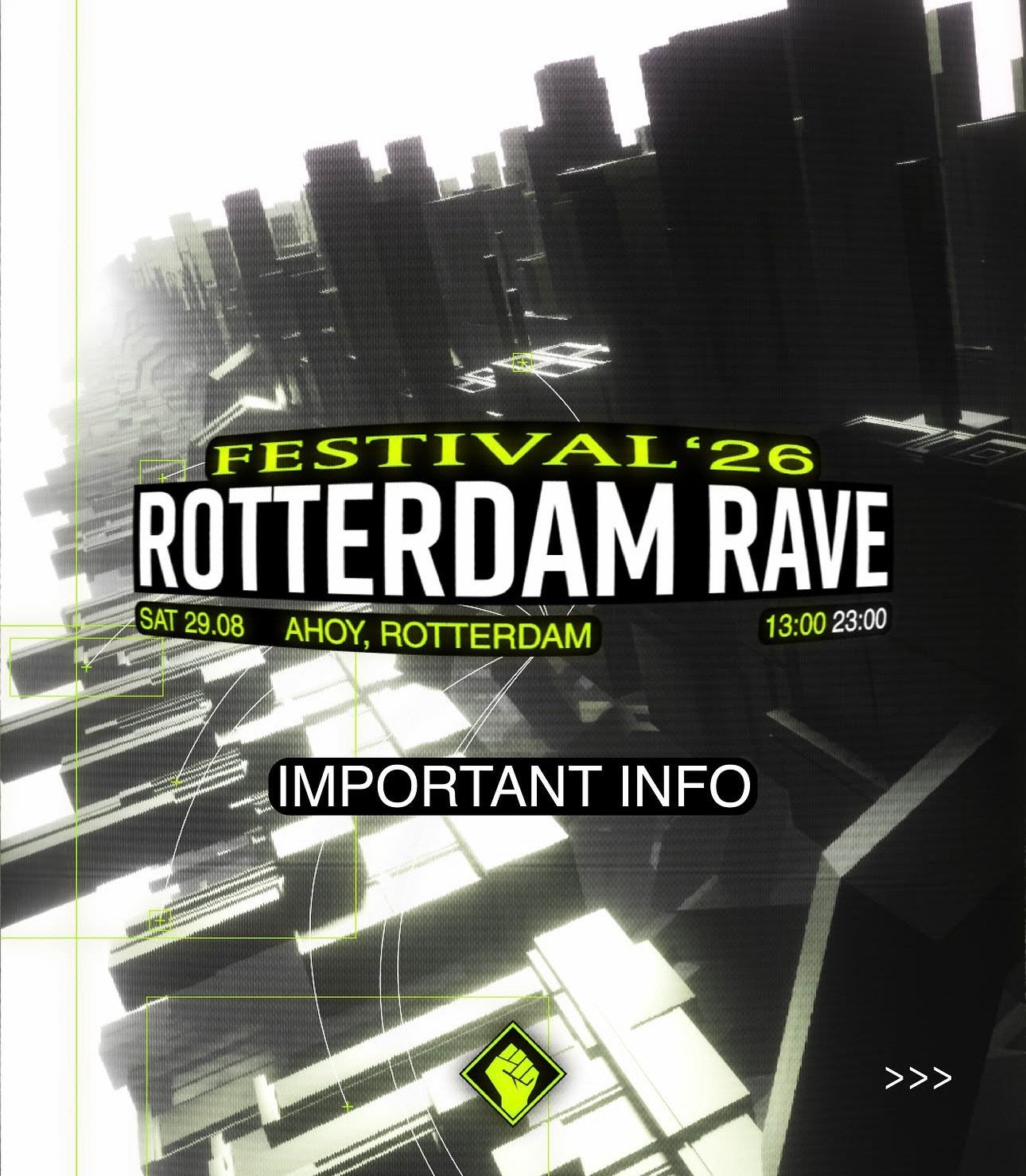1x Ticket Rotterdam Rave Festival, Eén persoon, Augustus
