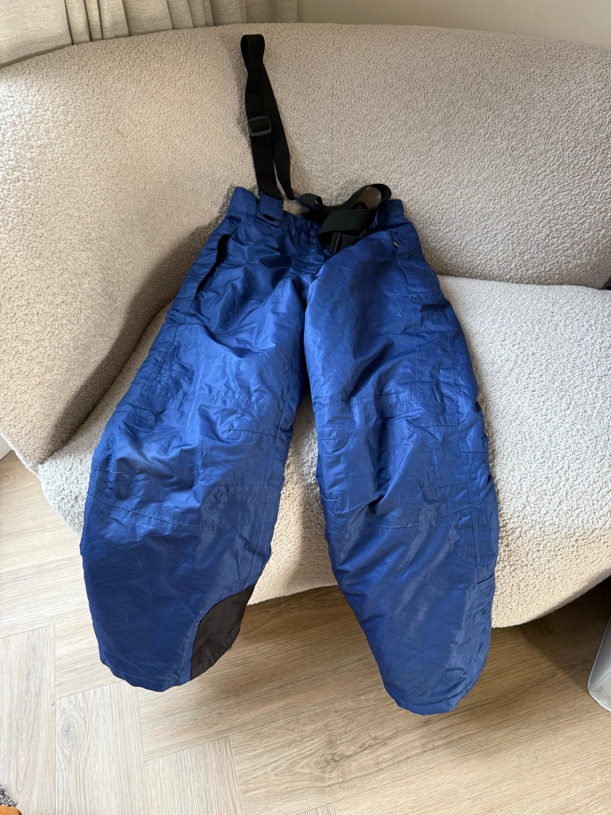 Blauwe skibroek voor kinderen, maat 134/140, Ophalen of Verzenden, Gedragen, Maat 34 (XS) of kleiner, Broek