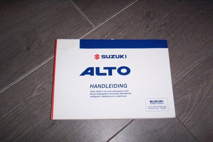 Gebruikershandleiding voor SUZUKI ALTO   1998/2005, Auto diversen, Handleidingen en Instructieboekjes, Ophalen of Verzenden