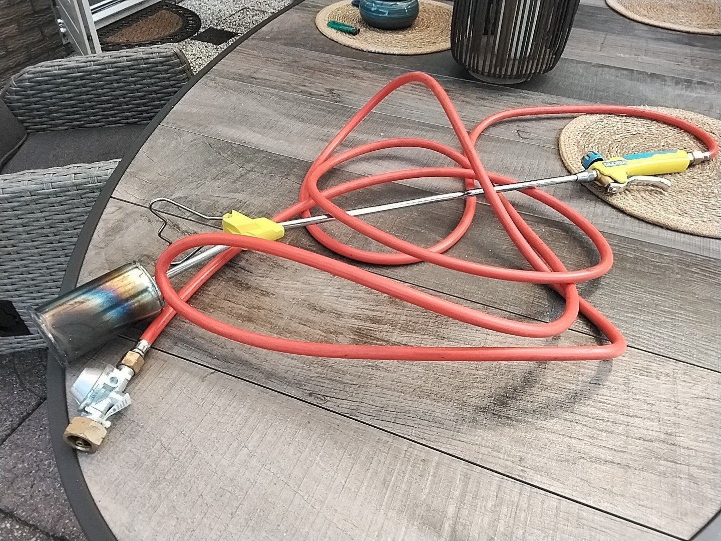 onkruit brander, Ophalen, Zo goed als nieuw, Tuinslang