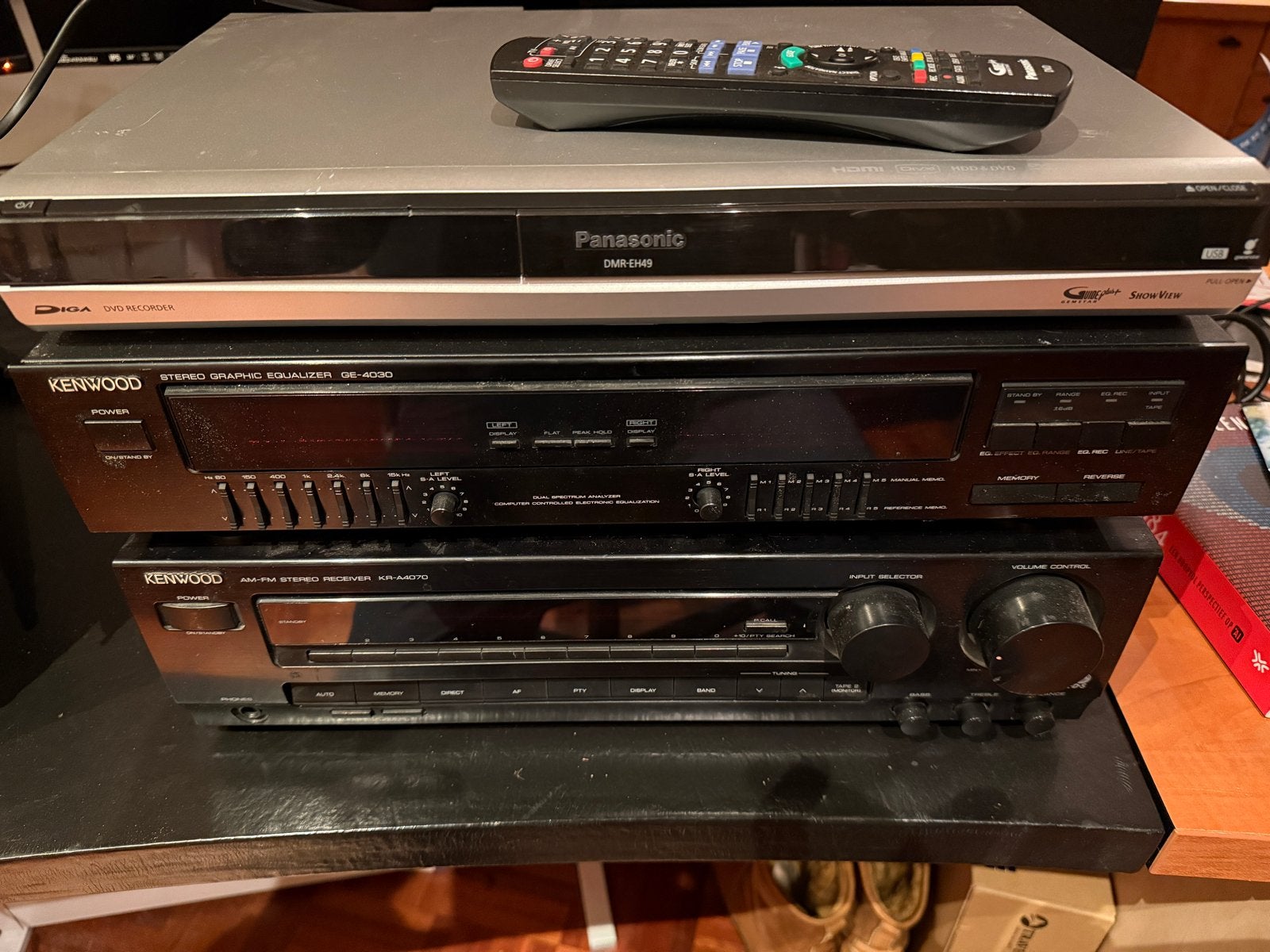 Kenwood Stereo Set met Panasonic DVD Recorder en Pioneer Spe, Audio, Tv en Foto, Ophalen, Gebruikt, Dvd-speler, Losse componenten