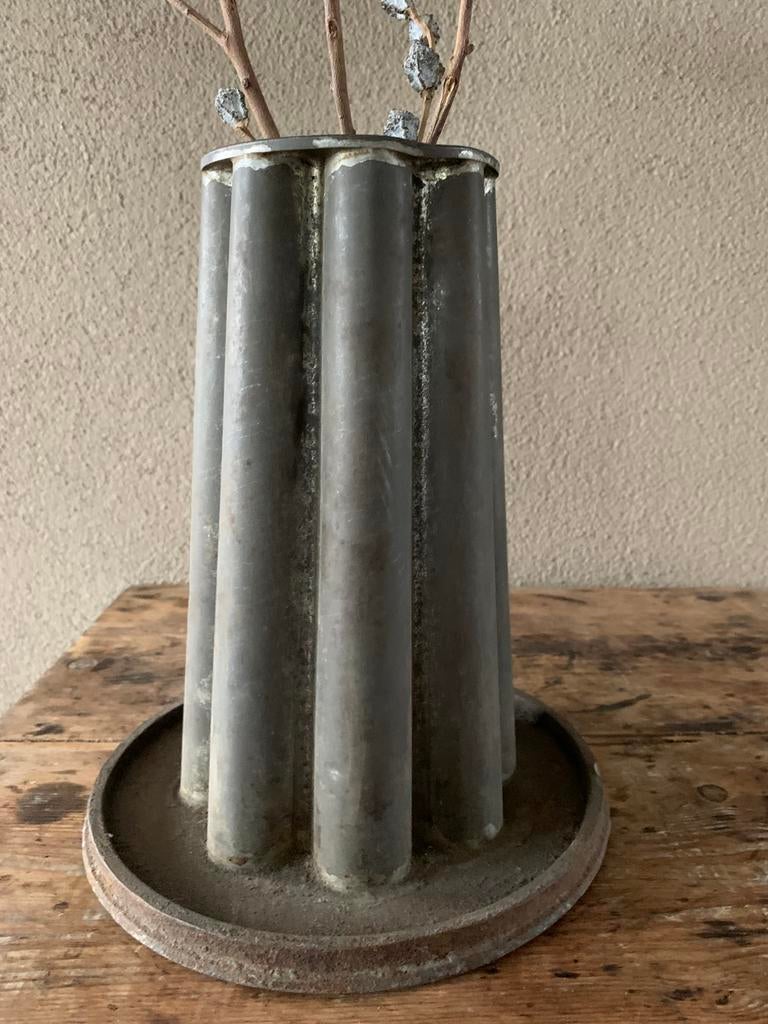 Antieke grote robuuste metalen ijsvorm. Mal “Bikkel”, Antiek en Kunst, Ophalen of Verzenden