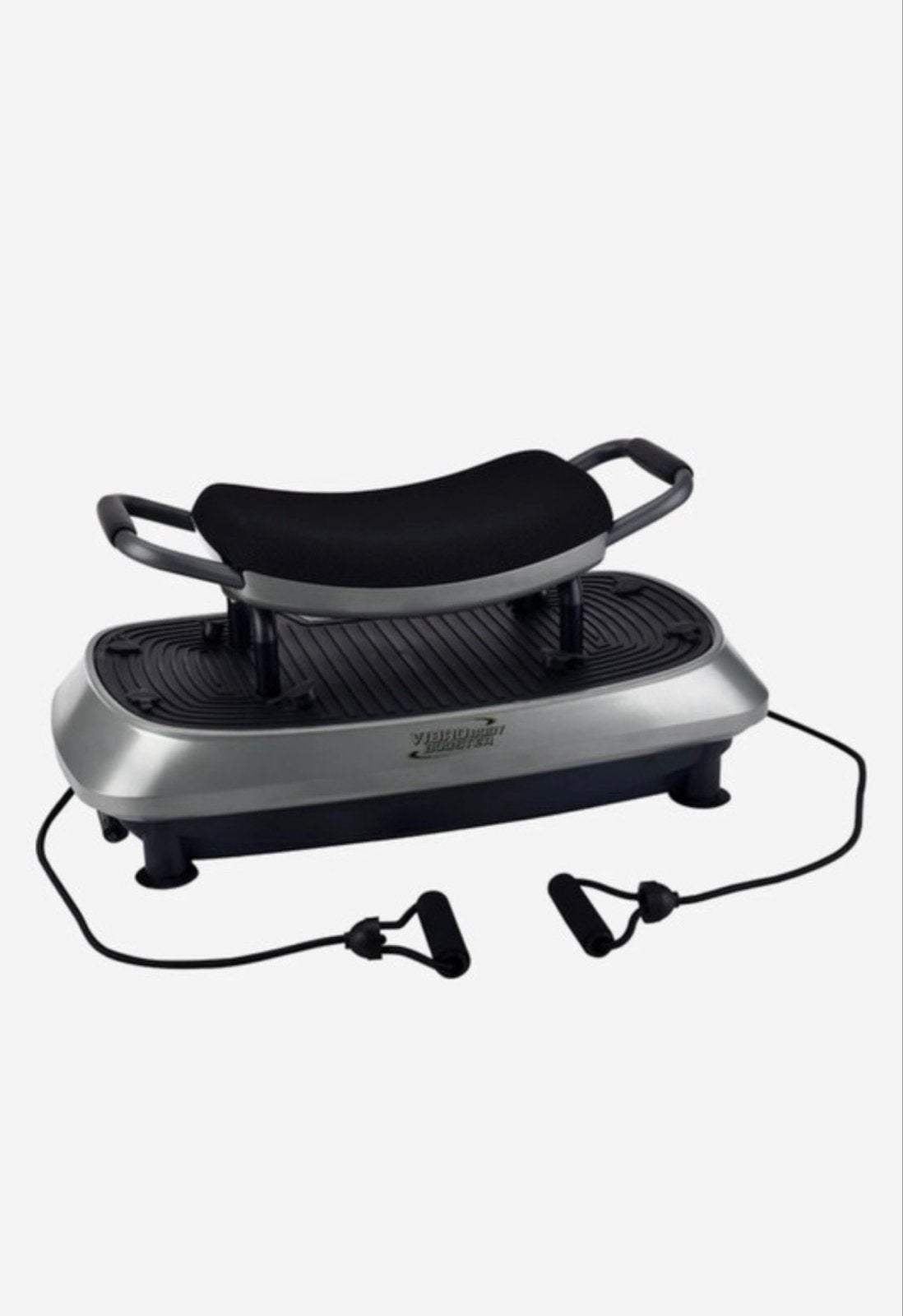 Vibro Body Booster trilplaat met zitje en weerstandsbanden, Sport en Fitness, Ophalen, Kunststof, Trilplaat, Armen