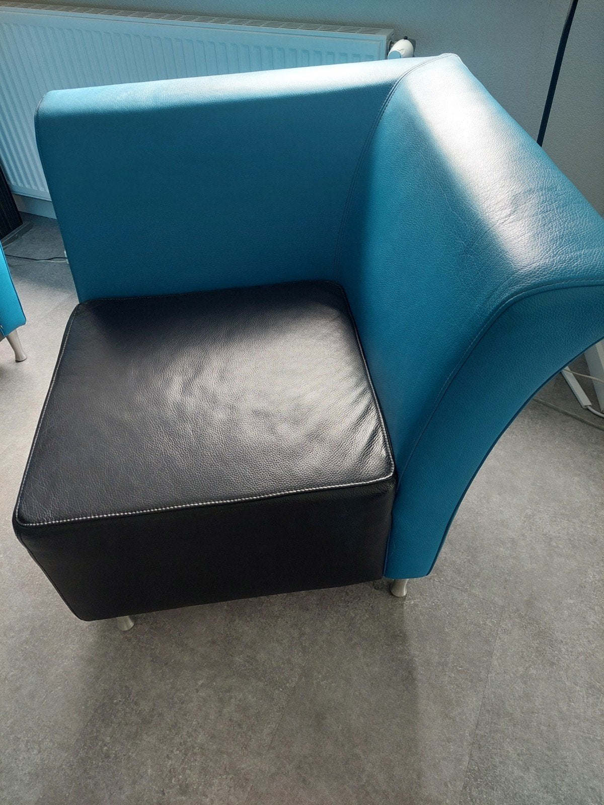 Fauteuils leer, Huis en Inrichting, Fauteuils, Ophalen, 75 tot 100 cm, Modern, Leer