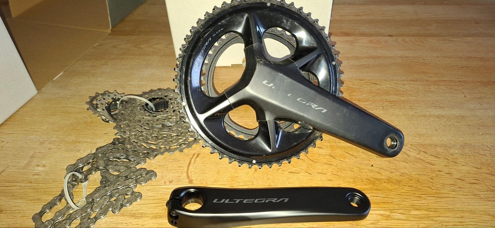 Shimano Ultegra r8100 Crankstel, Cassette en Ketting, Crankstel of Pedalen, Gebruikt, Shimano Ultegra, Ophalen of Verzenden