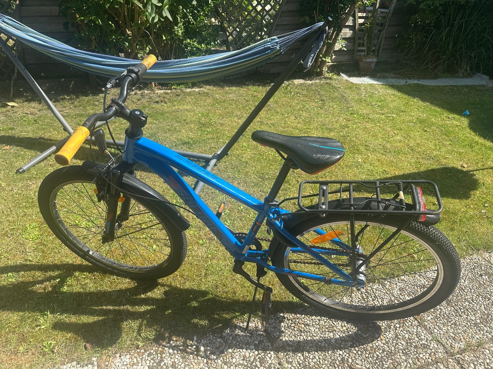 Blauwe Volare Crossfiets 24 inch met 3 shimano versnellingen, Ophalen, Terugtraprem, Versnellingen, Gebruikt