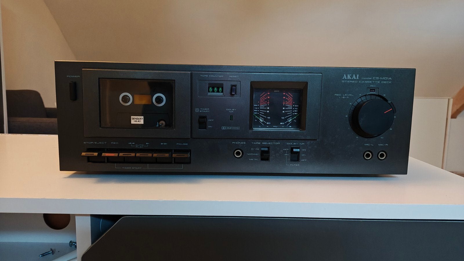 TE KOOP: Akai CS-MO1A casette deck, Ophalen of Verzenden, Overige merken