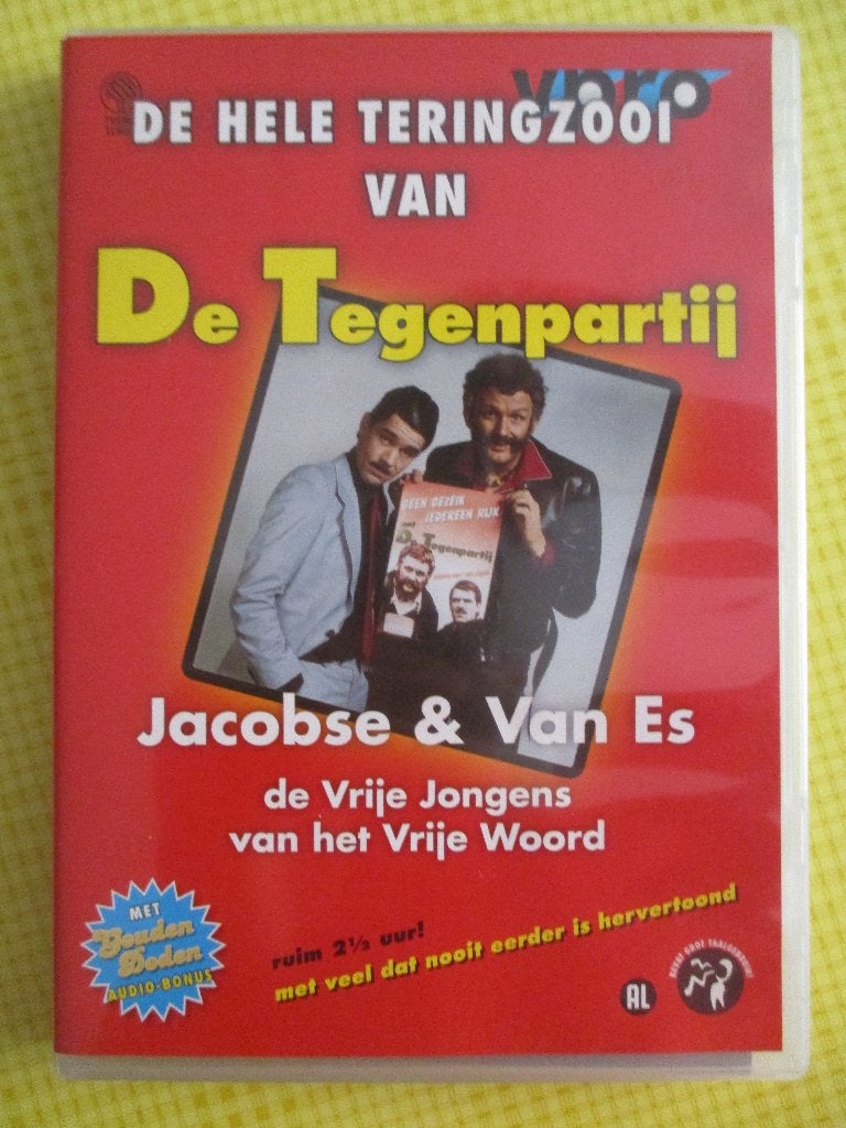 De hele teringzooi van De Tegenpartij -Jacobse & Van Es-DVD, Alle leeftijden, Van Kooten & De Bie, Ophalen of Verzenden, Tv-programma of Sketches