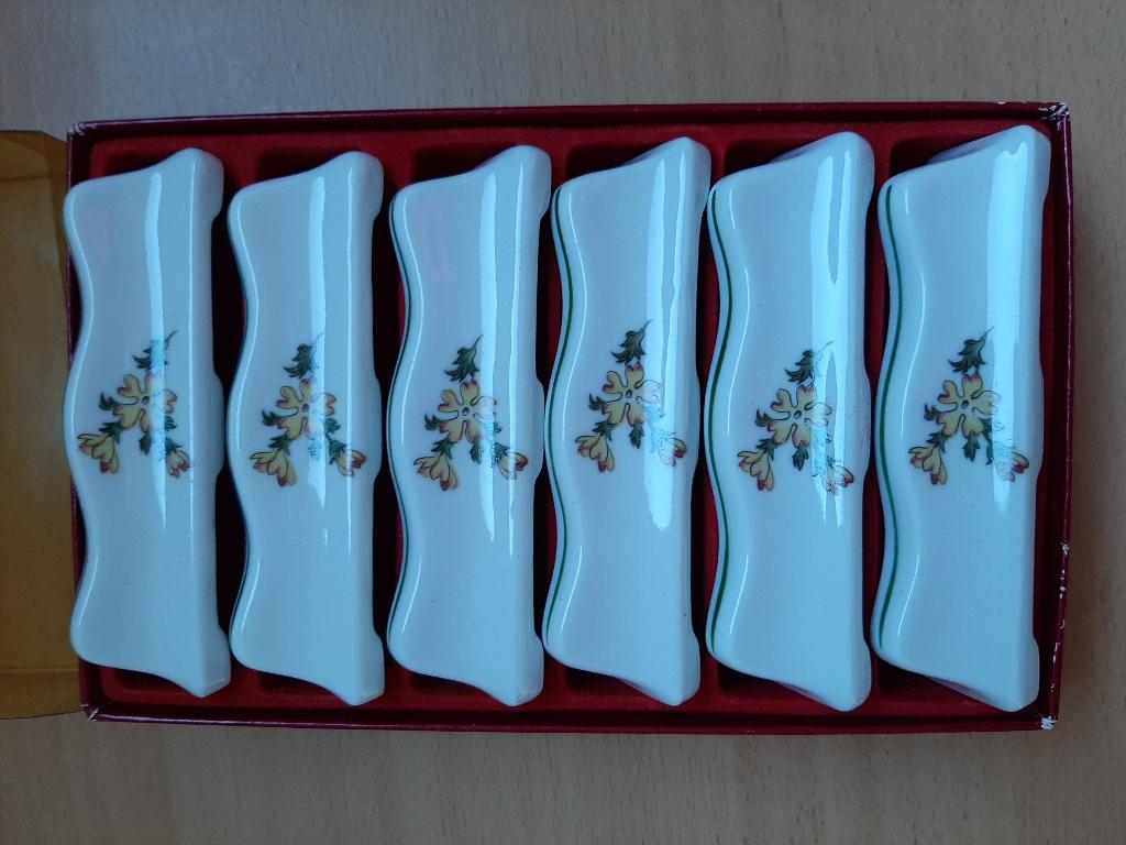 Porseleinen messenleggers, Ophalen of Verzenden