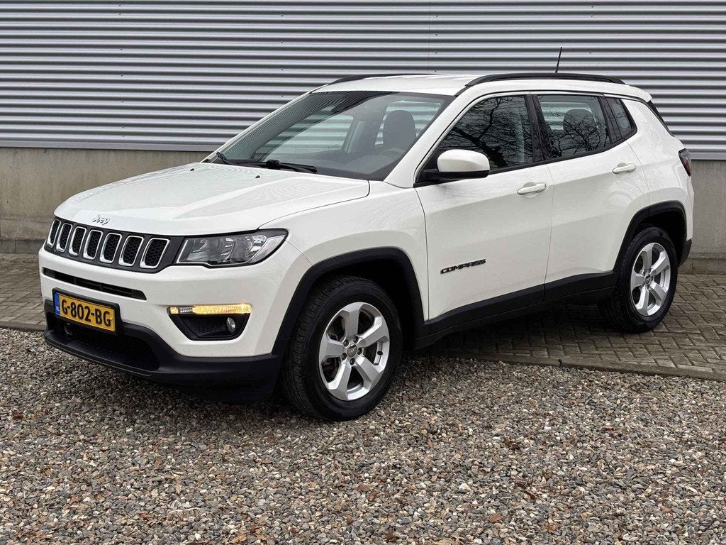 Jeep Compass 1.4 MultiAir Longitude [ Fm navi, camera, leer,, Voorwielaandrijving, 450 kg, Gebruikt, Euro 6