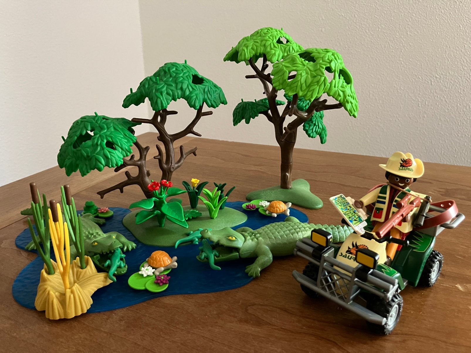 Playmobil Ranger op quad met krokodillen vijver, Ophalen, Zo goed als nieuw