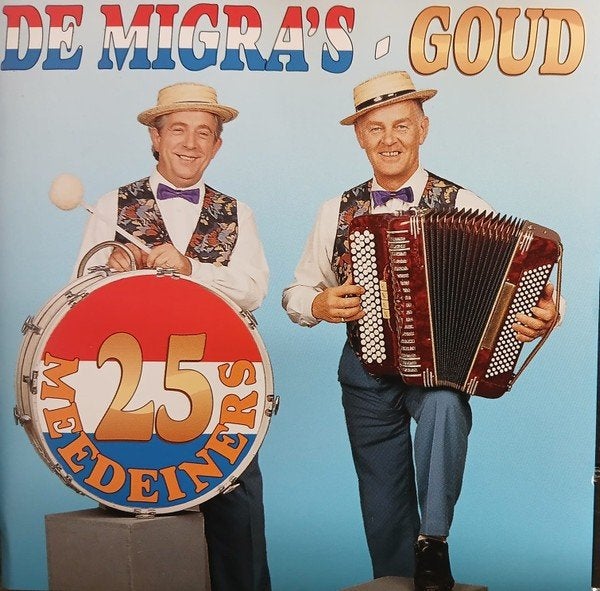 Nederlandse C.D. (1994) De Migra's - Goud 25 Meedeiners, Inclusief boekje, Gebruikt, Ophalen of Verzenden, Levenslied of Smartlap