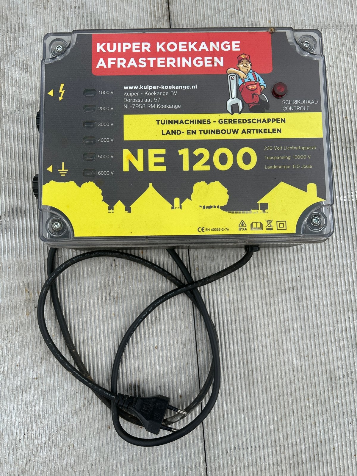KUIJPER KOEKANGE NE 1200 Schrikdraadapparaat