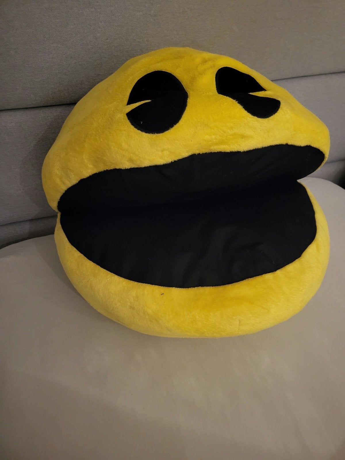 Grote Pac-Man knuffel, Gebruikt, Overige merken, Overige typen, Ophalen of Verzenden