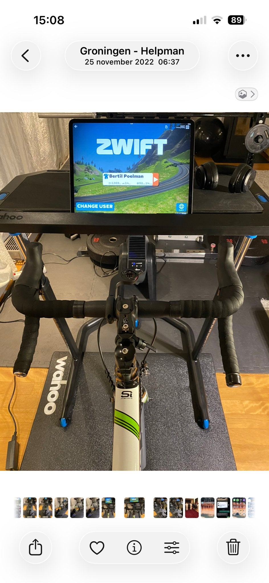 Wahoo KICKR Desk - Verstelbaar Bureau voor Indoor Fietsen, Ophalen, Zo goed als nieuw