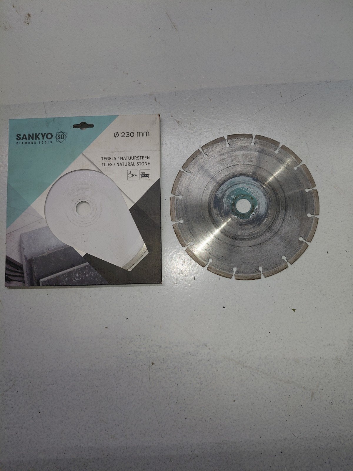 2x Zaagblad Ø 230 mm voor Tegels/Natuursteen, Doe-het-zelf en Verbouw, Gereedschap | Zaagmachines, Cirkelzaag, 70 mm of meer, Ophalen of Verzenden