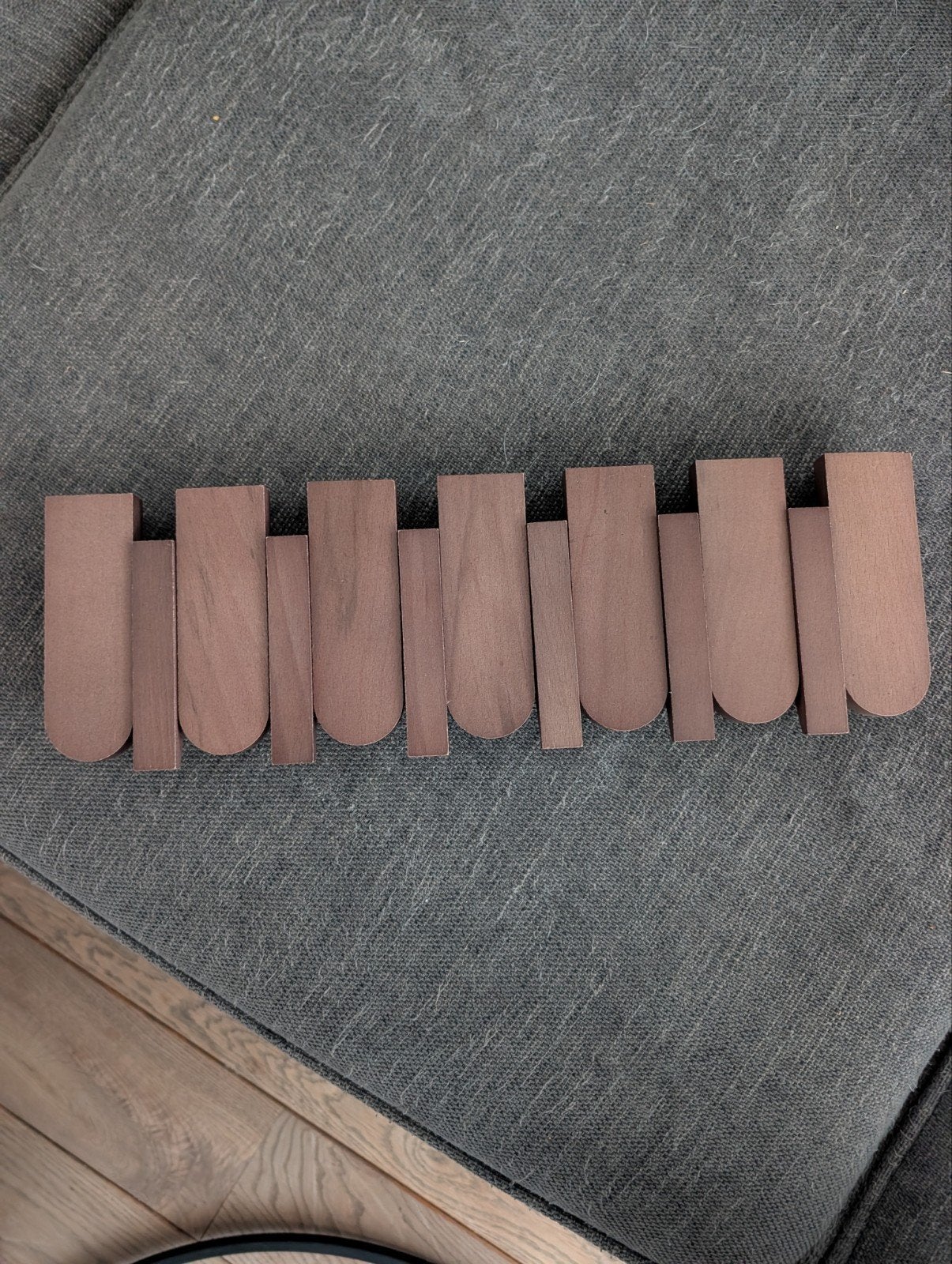 2x Decoratief wandpaneel walnoothout 43 x 14 cm – Nieuw, Ophalen of Verzenden, Nieuw