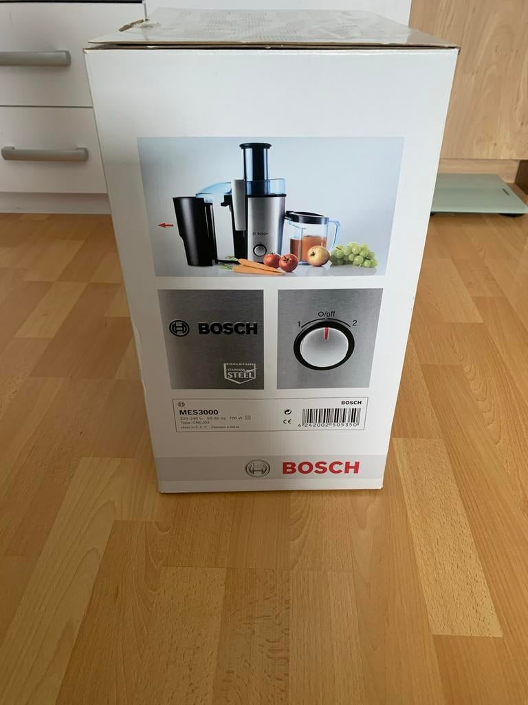 Bosch MES3000 sapcentrifuge 700W - Nieuw in doos!, Ophalen of Verzenden, Nieuw