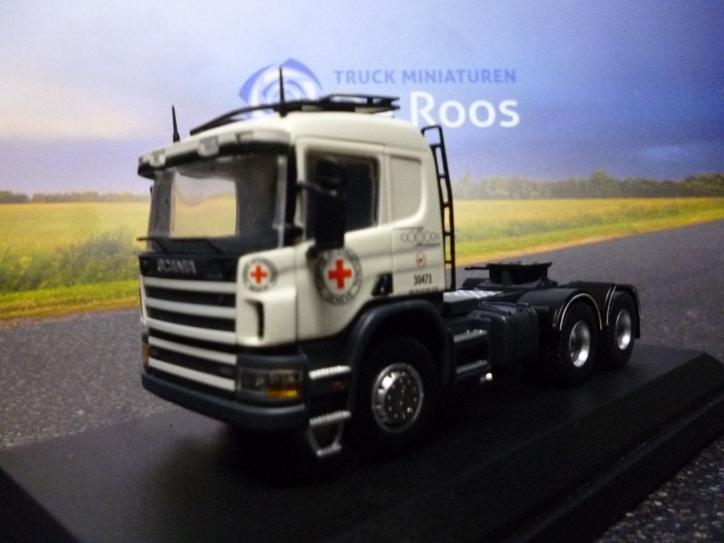 Tekno Scania 124 C Het Rode Kruis, Ophalen of Verzenden, Nieuw, Bus of Vrachtwagen, Tekno