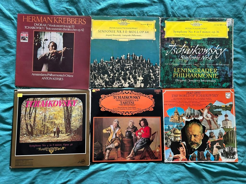15 LP's Tchaikovsky Klassiek (ook per stuk te koop), Cd's en Dvd's, Vinyl | Klassiek, Gebruikt, Overige typen, Ophalen of Verzenden