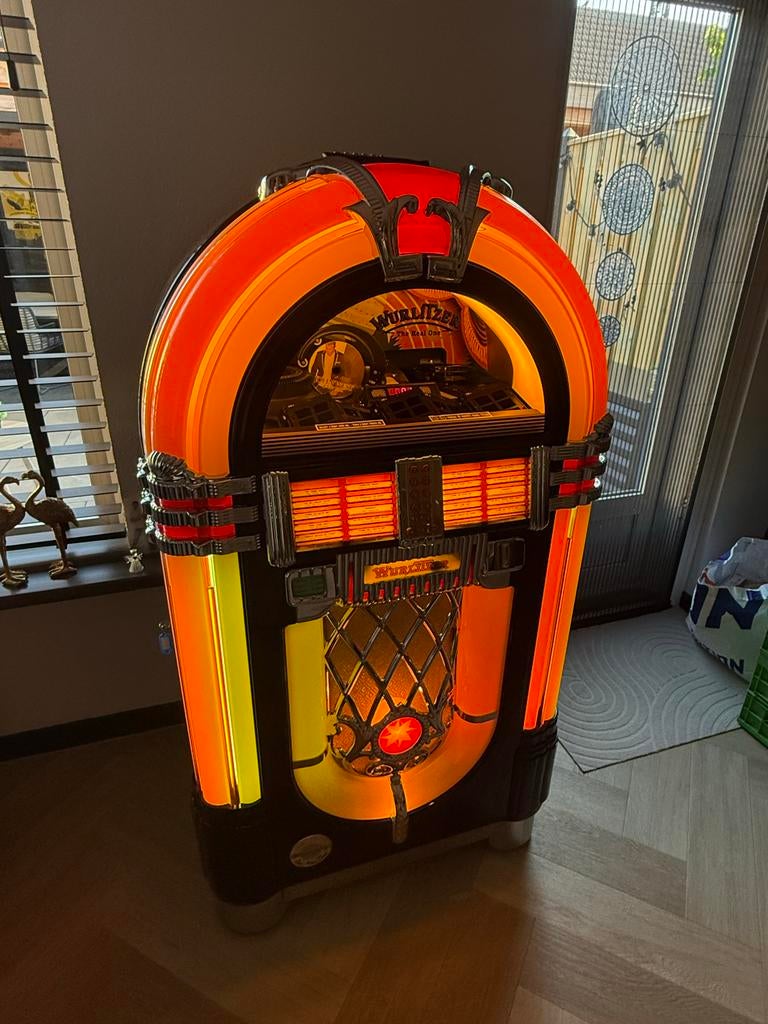 Wurlitzer One More Time Black Onyx Jukebox 100CD - Nieuwstaa, Ophalen, Zo goed als nieuw, 1970 tot heden, Wurlitzer
