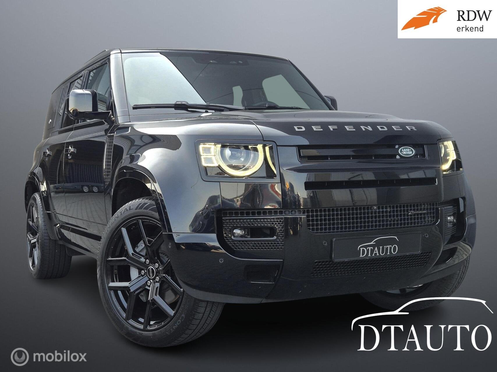 Land Rover Defender 3.0 D200 110 SE Lucht 360 Grijs Kenteken, Automaat, Zwart, Leder, Bedrijf