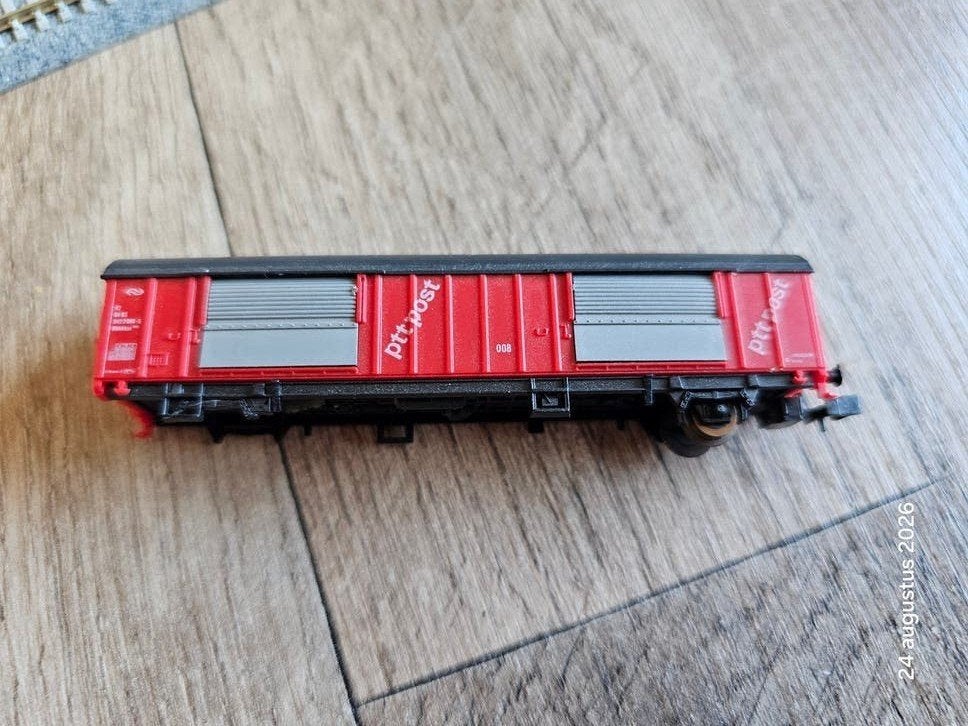 Modeltrein N spoor PTT Post wagon, mist  1 draaistel, Overige merken, Gebruikt, Gelijkstroom, Wagon