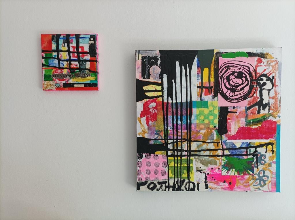 Abstract schilderij, Ophalen of Verzenden