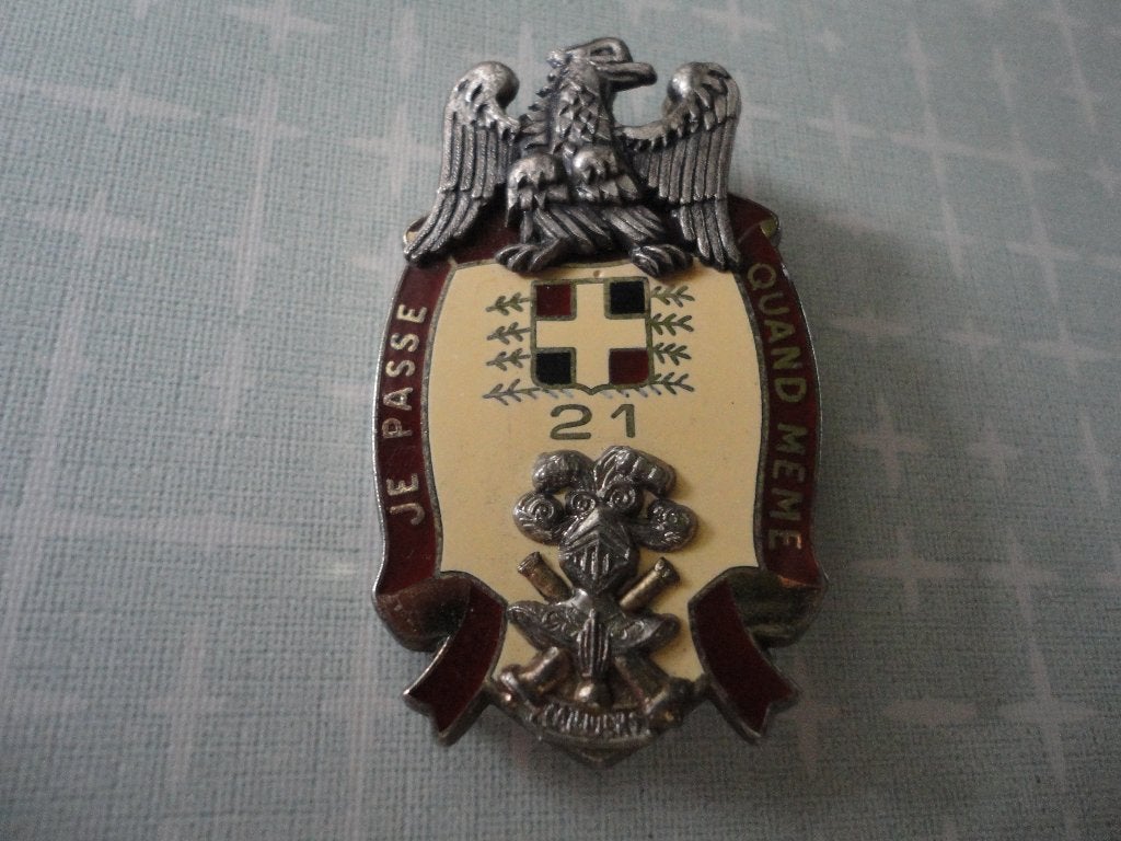 Franse insigne,  21e Régiment de Camp (Canjuers),, Verzenden, Landmacht, Overige gebieden, Embleem of Badge