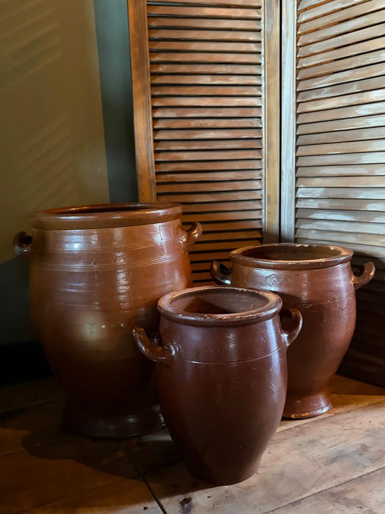 Set van drie oude Keulse potten, Ophalen of Verzenden